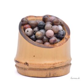 Agate fossile - Perles 6-6.5mm