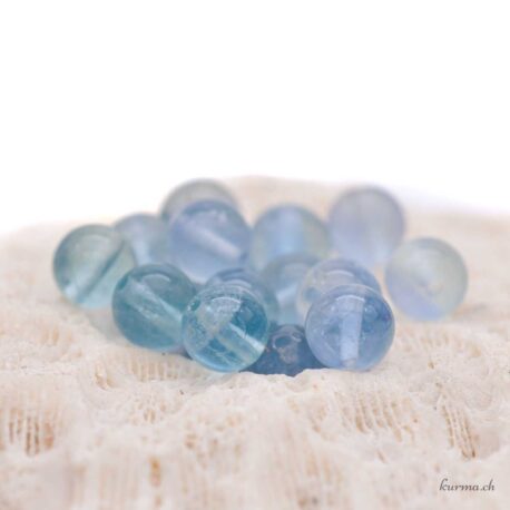 Fluorite bleue - Perles 6mm