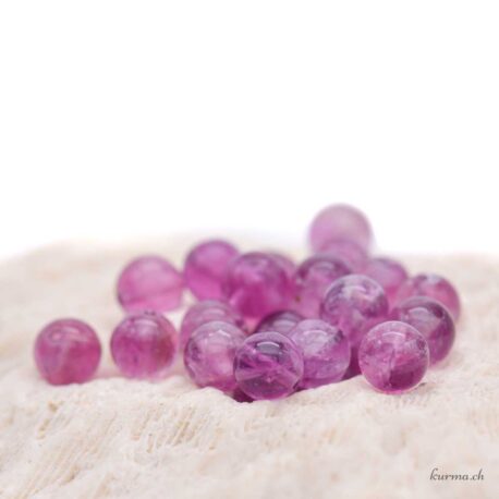 Fluorite violette - Perles 5.5-6mm