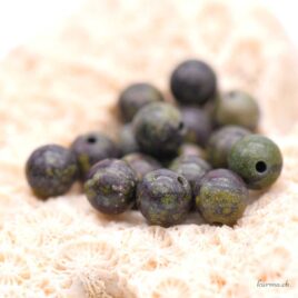 Jaspe sang de dragon - Perles 6.5mm