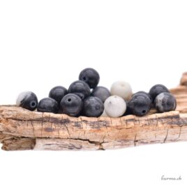 Zebra jasper - 6.5mm beads