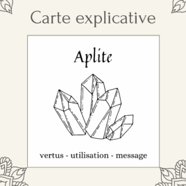 Carte lithothérapie Aplite