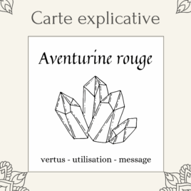 Carta di litoterapia Avventurina rossa