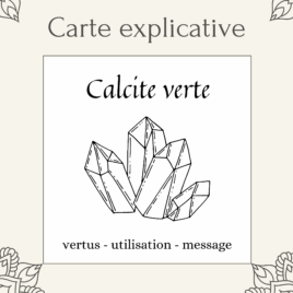 Carta litoterapia Calcite verde