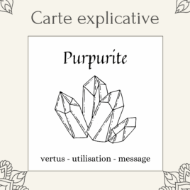 Carte lithothérapie Purpurite
