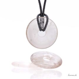 Rauchquarz – Donut-Anhänger – 3 cm