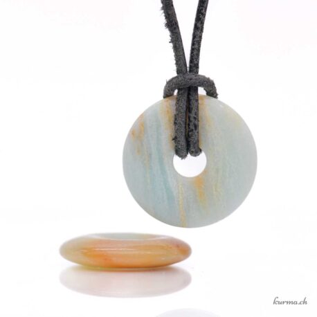 Amazonite - Donut Pendant - 2.5cm
