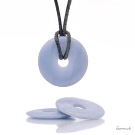 Angélite - Pendentif Donut - 3cm