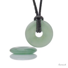 Aventurine verte - Pendentif Donut - 2.5cm
