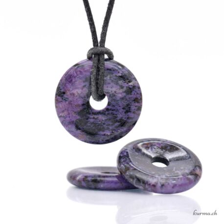 Charoite - Donut Pendant - 3cm