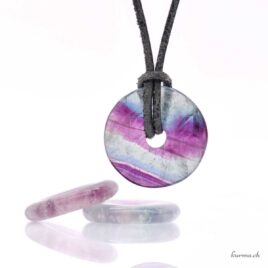 Fluorite - Pendentif Donut - 2.5cm