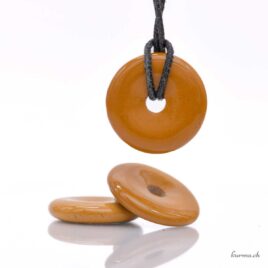 Mookaïte jaune - Pendentif Donut - 3cm