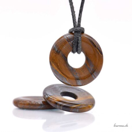 Oeil de fer - Pendentif Donut - 3cm
