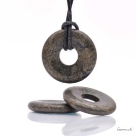 Pyrit – Donut-Anhänger – 3 cm