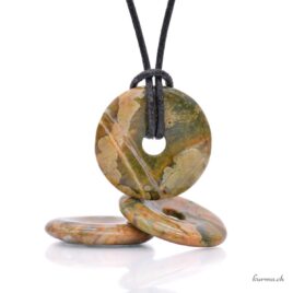 Rhyolith – Donut-Anhänger – 3 cm