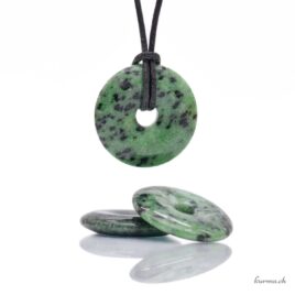 Rubis Zoïsite - Pendentif Donut - 3cm