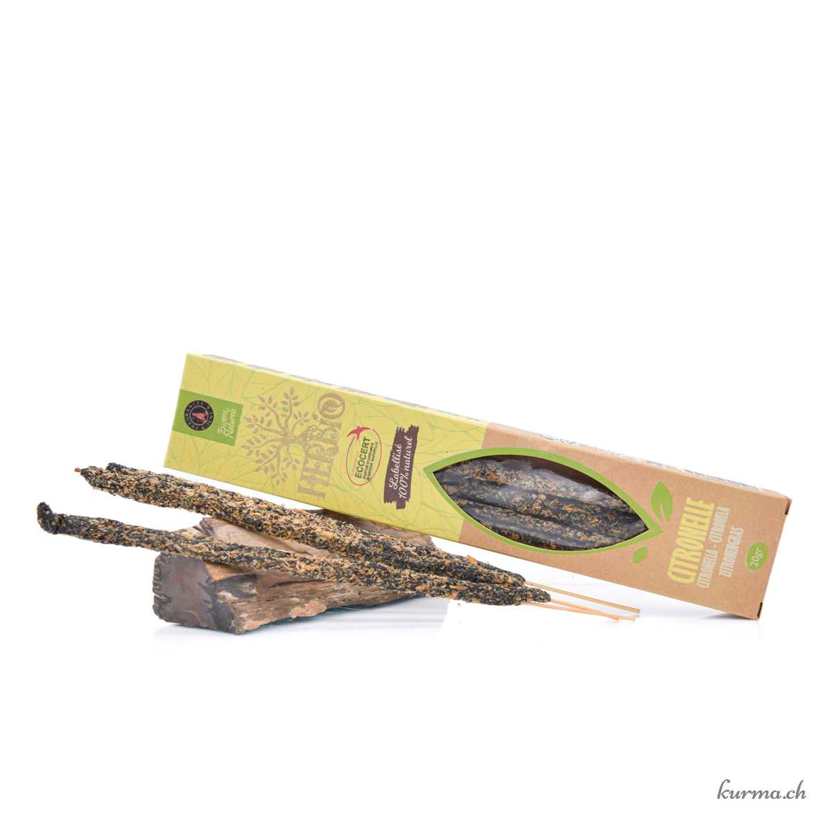 Encens Ecocert Herbio - Citronnelle Räucherstäbchen Ecocert Herbio – Zitronengras