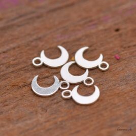 Mini ciondolo luna - 8x5 mm - Argento 925