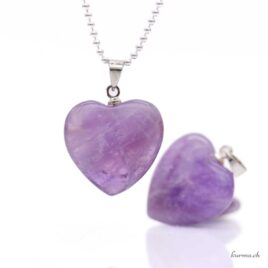 Amethyst - Herz-Anhänger