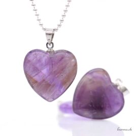 Amethyst – Herz-Anhänger – Qualität A