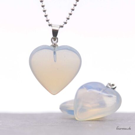 Opaline (Glas) – Herz-Anhänger