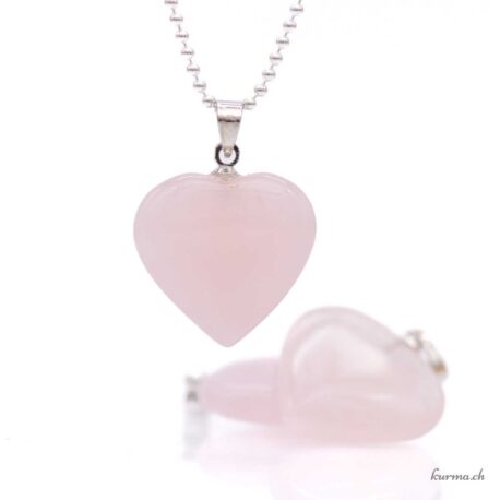 Rosenquarz – Herz-Anhänger