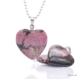 Rhodonit – Herz-Anhänger