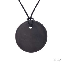 Shungit – Steinanhänger – Scheibe