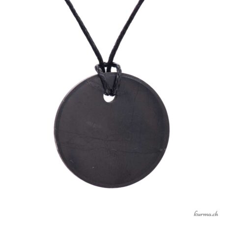 Shungit – Steinanhänger – Scheibe