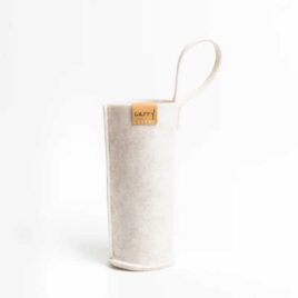 Sac feutre pour gourde - Carry - Beige 0.7l