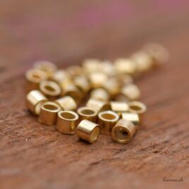Tubes à écraser - 1.6x2mm - Argent 925 Doré