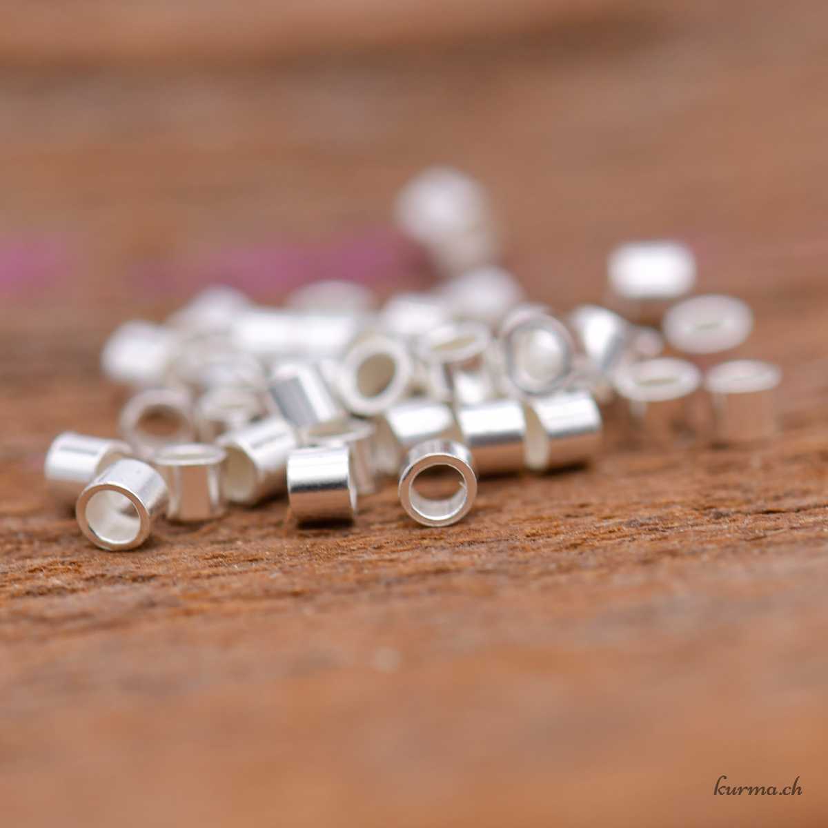 Tubes à écraser - 1.6x2mm - Argent 925 Crush tubes - 1.6x2mm - 925 silver