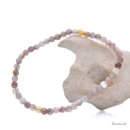 Bracelet Agate du Botswana 4mm - Facettes