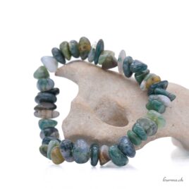 Bracelet Agate mousse éclats 8-12mm