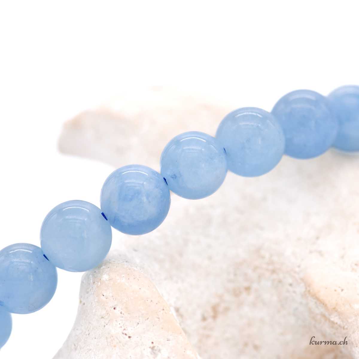 Bracelet Aigue-marine 6-6.5mm - Qualité AA Bracciale con acquamarina 6-6,5 mm - Qualità AA