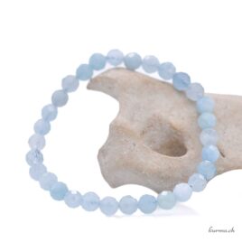 Armband Aquamarin 6 mm – Facetten