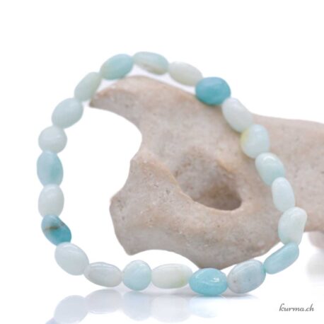 Bracelet Amazonite nuggets 6x10mm