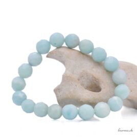 Bracelet Amazonite 10mm - Facettes