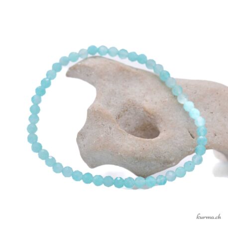 Bracelet Amazonite 4mm - Facettes