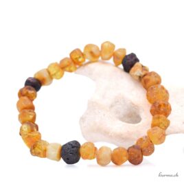 Armband aus rohen Bernsteinnuggets 8-10 mm