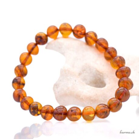 Bracelet Ambre cognac 8-8.5mm