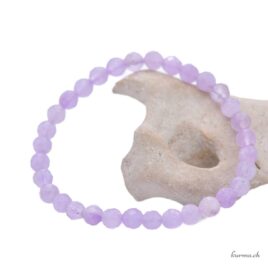 Bracelet Améthyste lavande 6mm - Facettes