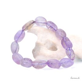 Bracelet Amétrine pierre roulée 12x16mm