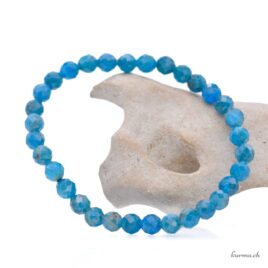 6mm Blue Apatite Bracelet - Faceted
