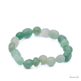 Bracelet Aventurine vert nuggets 8x12m