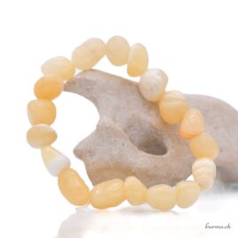 Armband aus gelbem Calcit-Nuggets 8-12 mm