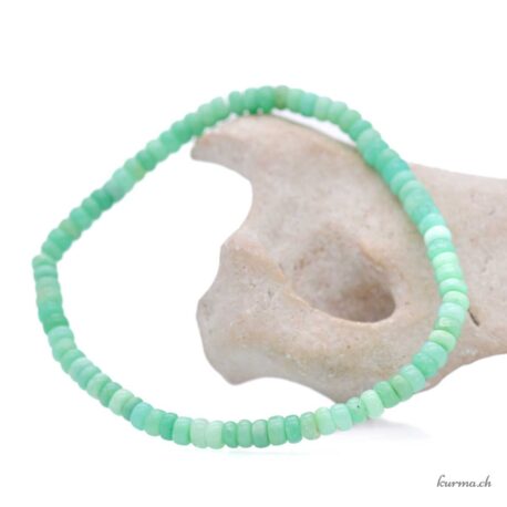 Bracelet Chrysoprase rondelles 4mm - Qualité A