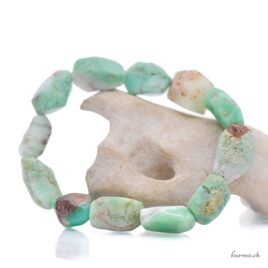Armband Chrysopras facettierte Nuggets