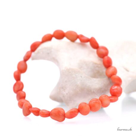 Bracelet Corail nuggets 6-8mm