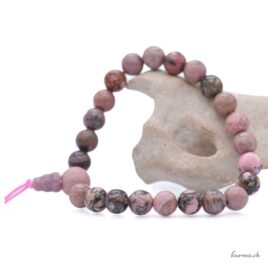 8mm Rhodonite Mala Bracelet